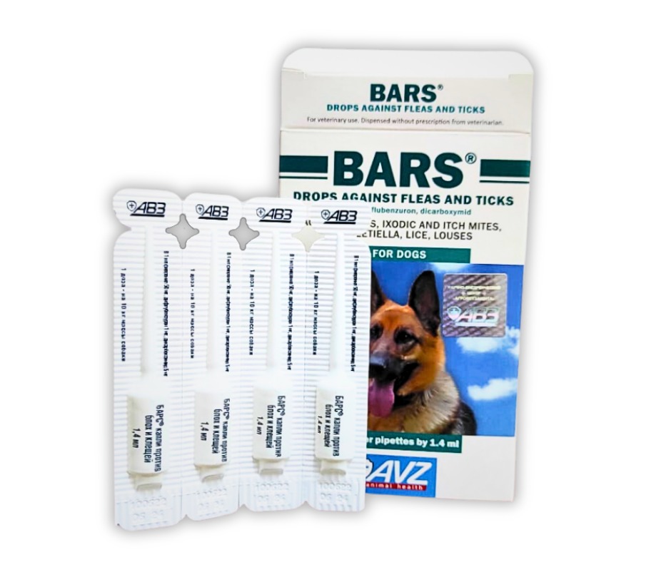 BARS® Flea & Ticks Drops For Dogs 10 Kg (1 pipette)