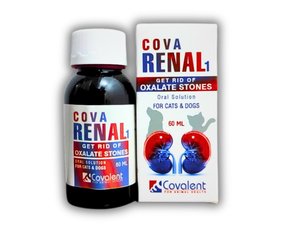 Cova Renal 1 Oral Solution Get Rid Of Oxalate Stones For Dogs & Cats 60 ml