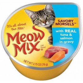 Meow Mix Savory Morsels Tuna & Salmon 78 gm