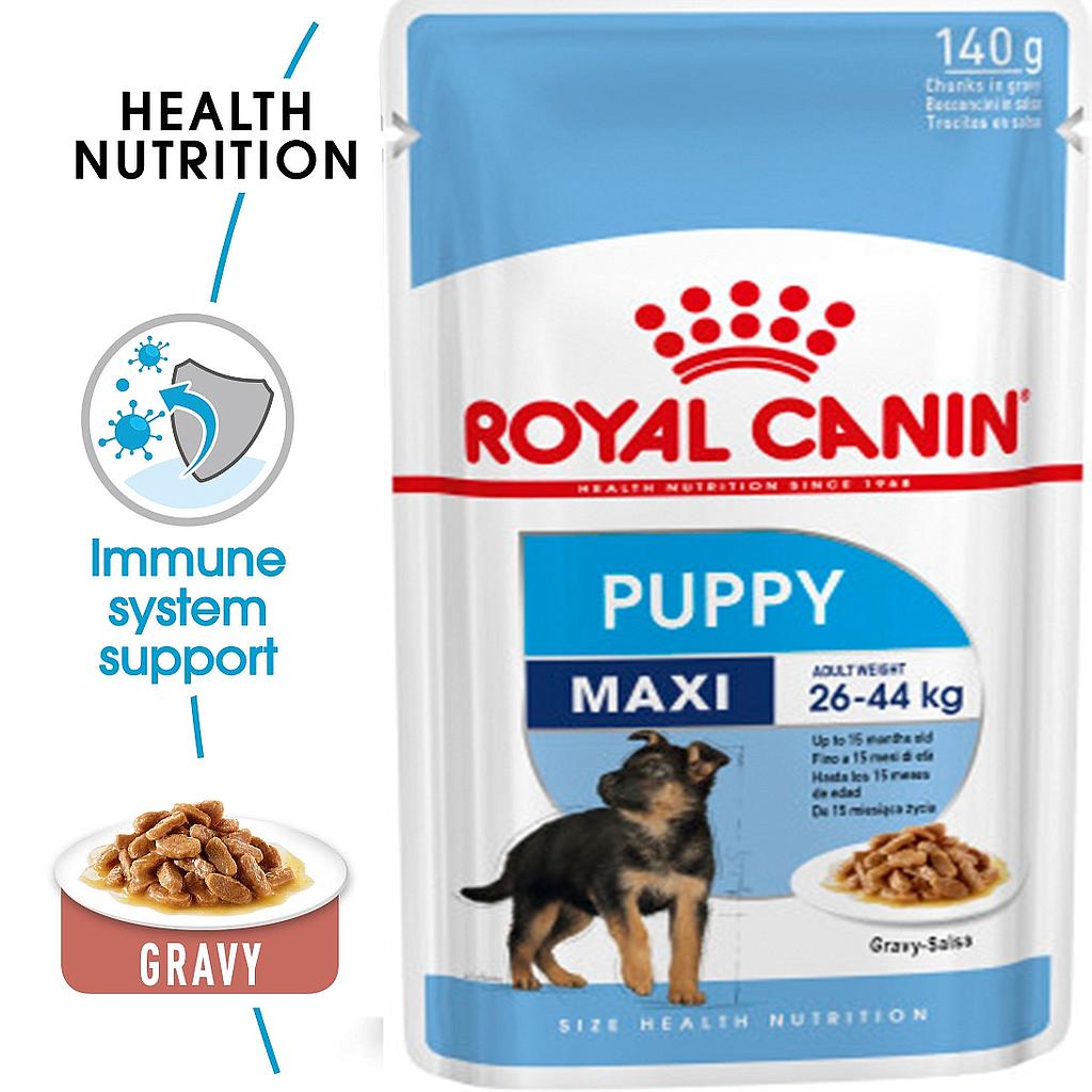 Royal Canin Maxi Puppy Pouch Gravy 140g - EXP 6/2024