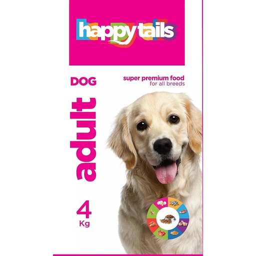 [9023] Happy tails Adult Dog Food 4 Kg