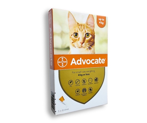 [1305] Advocate Spot-On for Small Cats ( up to 4Kg ) X 1 Dose EXP 10/6/2024