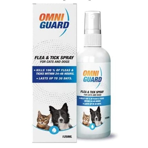 Omni Guard Flea & Ticks Spray For Cats & Dogs 125 ml 