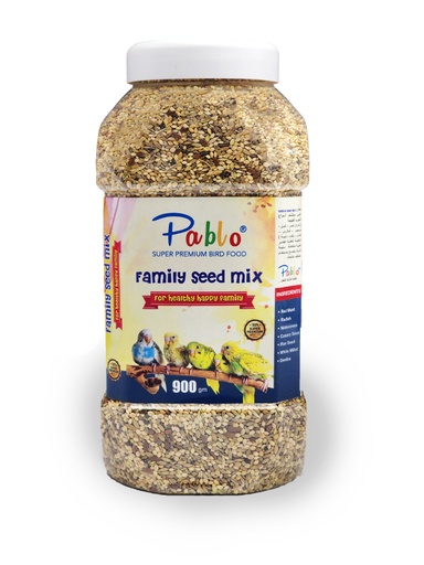 [3627] Pablo Super Premium Bird Food Family Seed Mix 900gm 