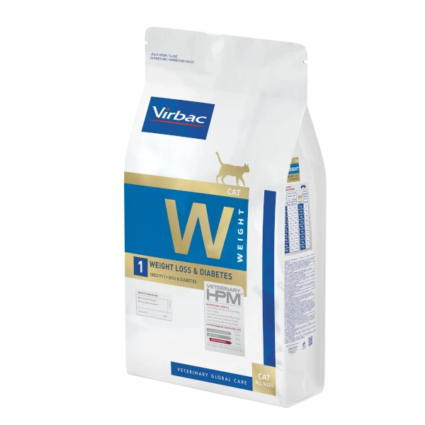 Virbac Veterinary HPM 1 Weight Loss & Diabetes Cat Dry Food 1.5 Kg 