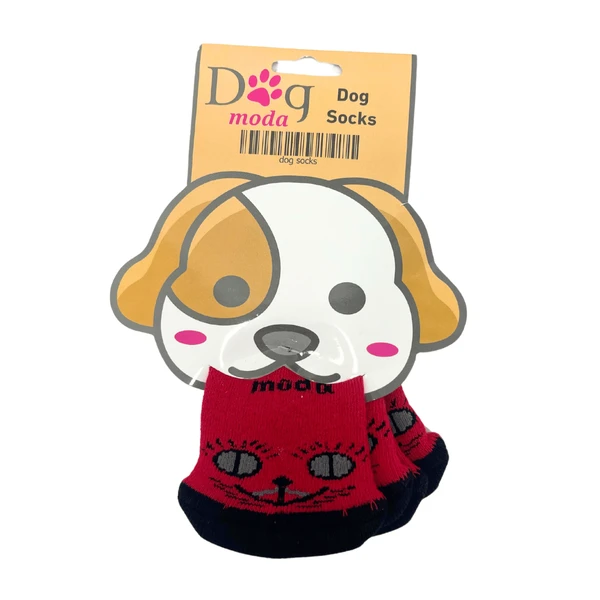 Petmoda Dog Socks XS - Red Face