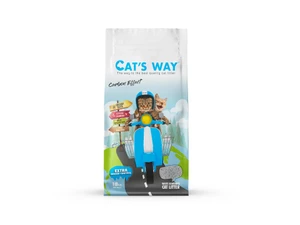 Cat’s Way White Bentonite Clumping Cat Litter Carbon Effect