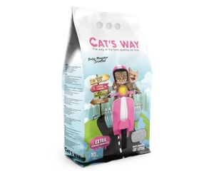 Cat’s Way White Bentonite Clumping Cat Litter Baby Powder Scented