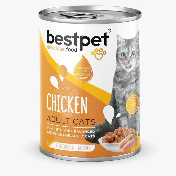 bestpet Adult Cat Wet Food Cans 400 g