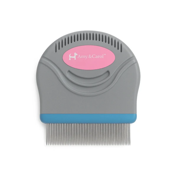 Dog & Cat Flea Comb – Fine Tooth Lice & Flea Remover for Pets | Easy Grooming Tool for Cats & Dogs