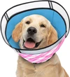 INKZOO Soft Dog Cone Collar After Surgery – Adjustable Pet Recovery Collar for Medium Dogs, Anti-Lick & Wound Protection - Size Medium