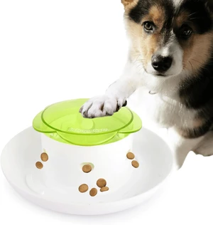 Interactive Pet Press Slow Feeder – Smart Food and Treat Dispenser for Dogs & Cats