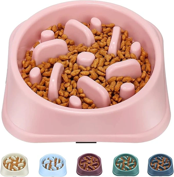 UPSKY Slow Feeder Dog Bowl – 20×20×4.3 cm Anti-Choking & Anti-Bloat Puzzle Bowl | Non-Slip Interactive Feeder for Small & Medium Dogs