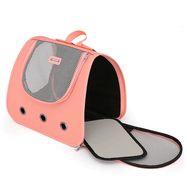 Moorpet Foldable Cat Backpack – 35×30×25 cm | Breathable Double Shoulder Travel Bag for Cats & Small Dogs