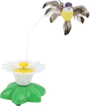 360° Rotating Hummingbird Flower Base - Interactive Toy for Cats| Realistic Motion, Battery Operated