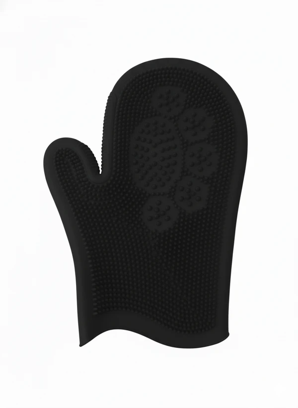 Silicone Pet Grooming Glove for Dogs & Cats – Bath Brush, Hair Removal & Massage Mitt