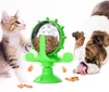 Interactive Pet Treat Wheel Toy – 360° Spinning Windmill Feeder with Suction Base | Fun, Stress-Relief & Exercise Toy for Dogs and Cats 