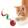 Electric Cat Ball Toy – USB Rechargeable Intelligent Rolling Toy with Colorful Tail for Cats and Small Dogs