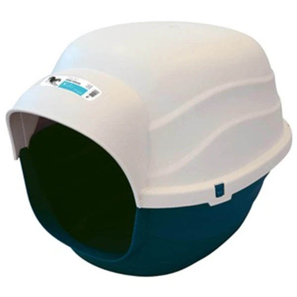 M-PETS Igloo Dog House S (White/Dark Blue)