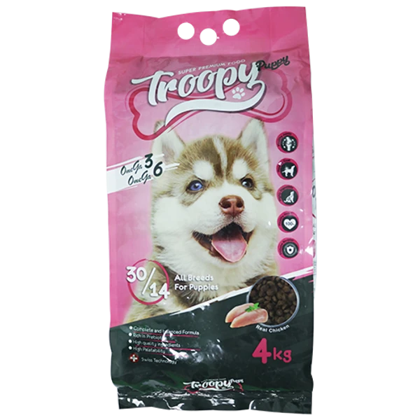 Troopy Dry Food For Puppies - All Breeds 4Kg