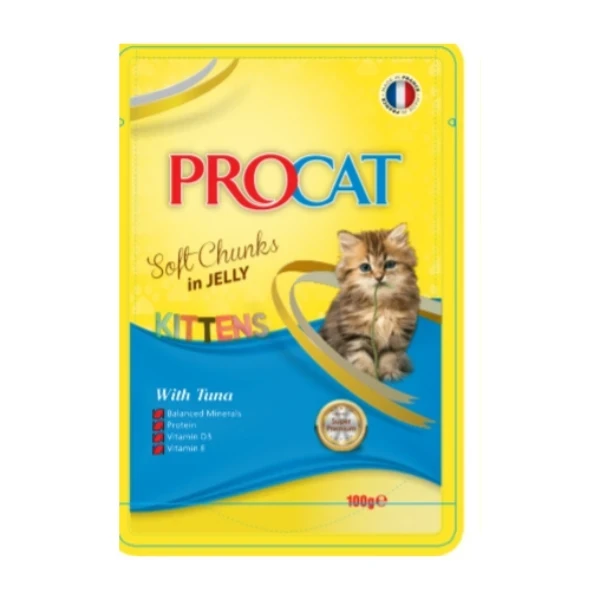 Procat Kitten With Tuna Soft Chunks in Jelly 100 g