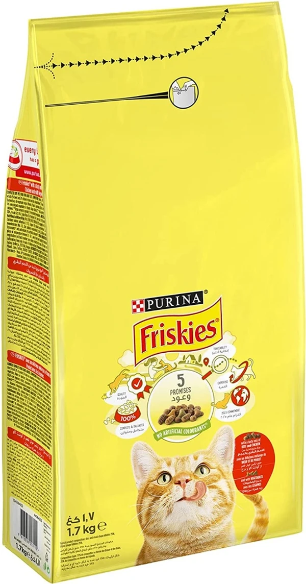 Purina Friskies With Meat & Chicken & Vegetable Cat Dry Food