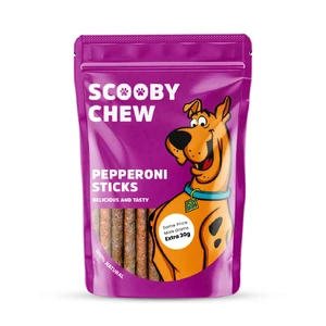 Scooby Chew  with Pepperoni Sticks Dog Treats 120g + Extra 30g Free
