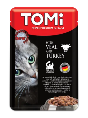 TOMi Super Premium All Life Stages Cat Wet Food Pouch 100 g