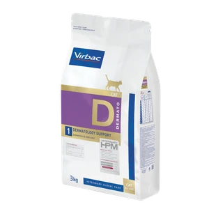 Virbac Veterinary HPM Dermato 1 Dermatology Support Dermatosis & Hair Loss Cat Dry Food 3 Kg