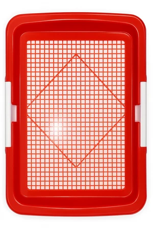 Puppy Toilet Training Tray with Guide Column – Indoor Potty Trainer for Small Dogs (45X30X4cm)