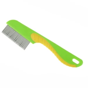Terminator Flea & Lice Comb for Cats & Dogs – Stainless Steel Fine-Tooth Grooming Tool with Ergonomic Handle