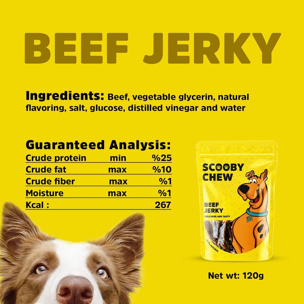 Scooby Chew  with Beef Jerky Dog Treats 120 g 