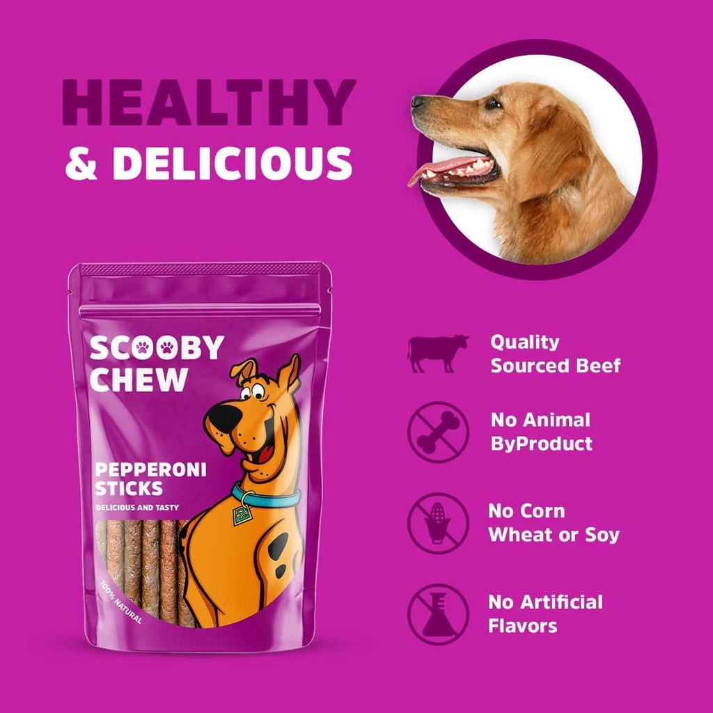 Scooby Chew  with Pepperoni Sticks Dog Treats 120 g