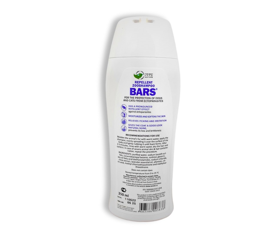 Bars Anti-Fleas & Ticks Shampoo