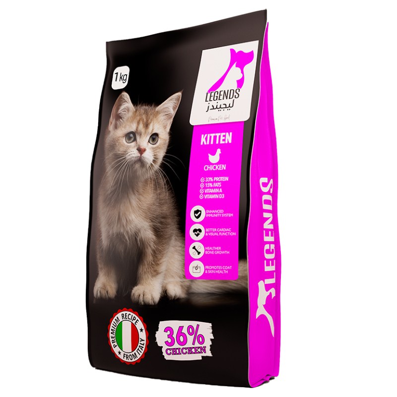 Legends Kitten Cat Dry Food With Chicken 1 Kg 
