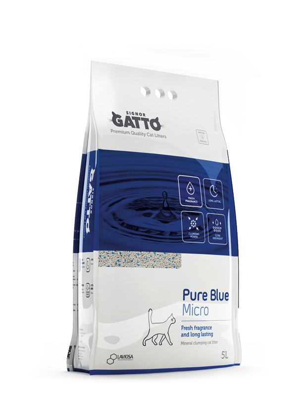Signor Gatto Pure Blue Micro Clumping Cat Litter 5 L