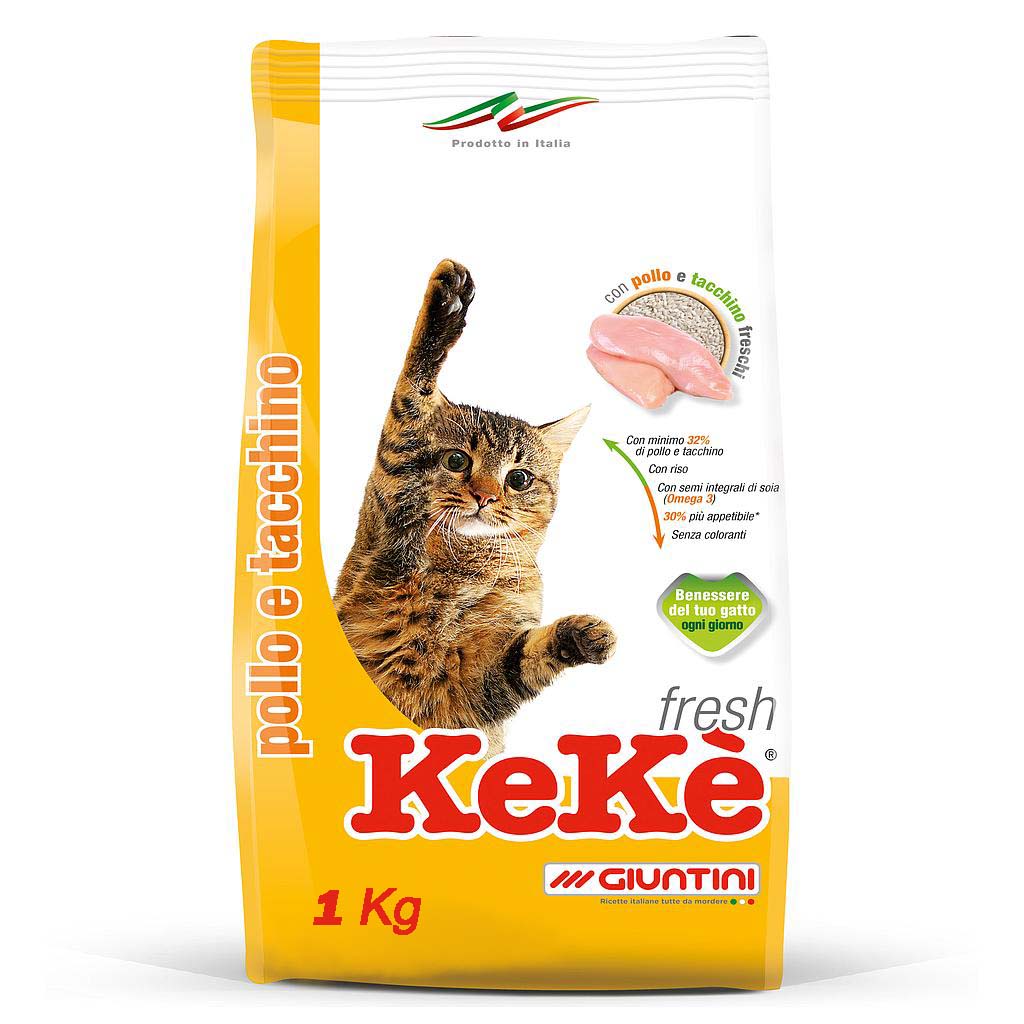 Keke Fresh Chicken and Turkey Cat Food 1kg