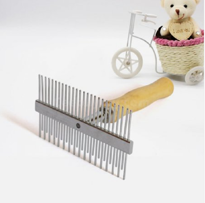 UE Double Row Steel Comb with Wood Hand