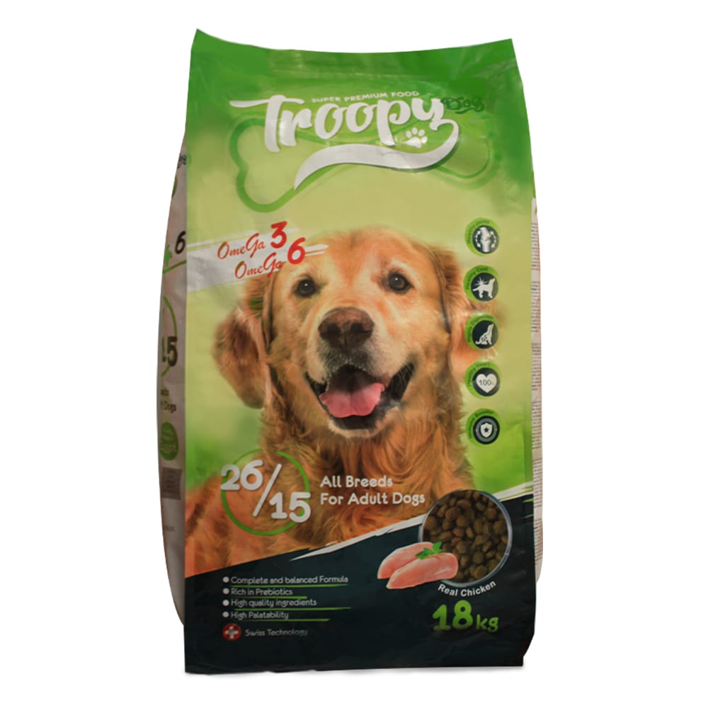 Troopy Dry Food For Adult Dogs - All Breeds 18Kg