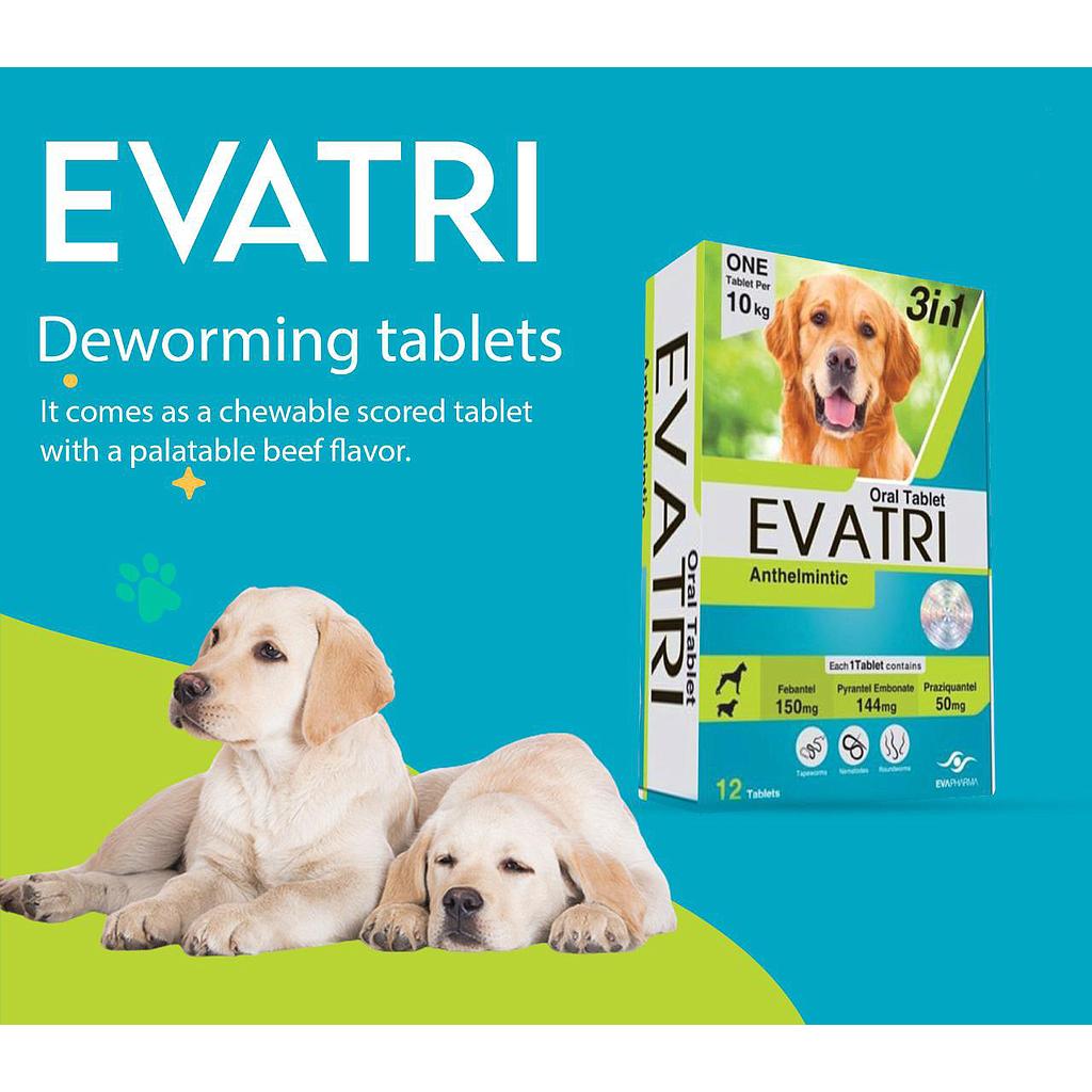 Evatri Dogs 1 Deworming Tablet