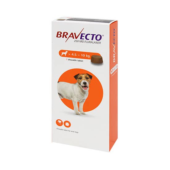 Bravecto Chewable Tablet For Small Dogs (4.5 - 10 Kg) X 1 Tablet - EXP 7/2024