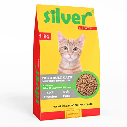 Silver Adult Cat Dry Food 1 Kg