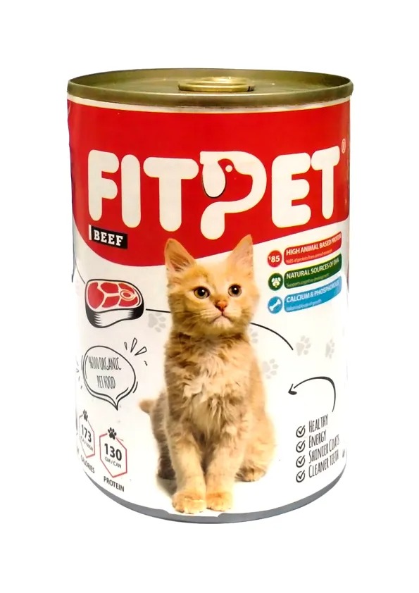 Fitpet Pate Wet Cat Food Cans 400 g