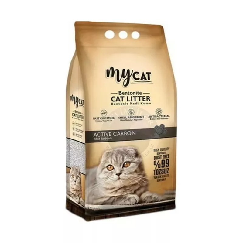 My Cat Original Bentonite Active Carbon Clumping Cat Litter 10 L