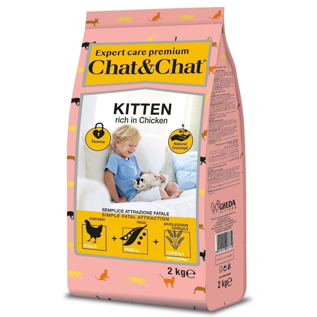 Expert Chat & Chat Kitten Rich in Chicken Dry Food 2 Kg