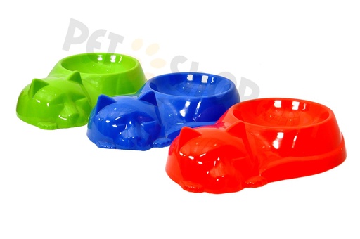 [8216] Cat Face Bowl - Red 