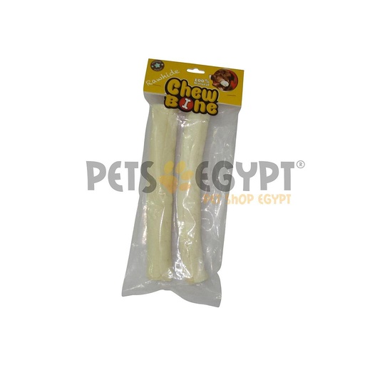 [04297] Chew Bone Roller Rawhide 25Cm 2 Pieces