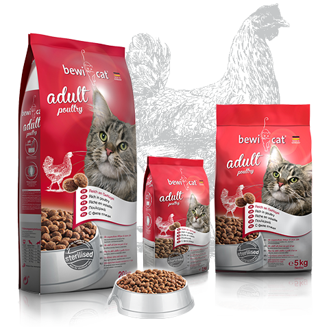 [1522] Bewi Cat food  Adult Poultry 20kg