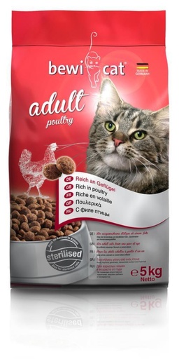 [1515] Bewi Cat food Adult Poultry 5 kg
