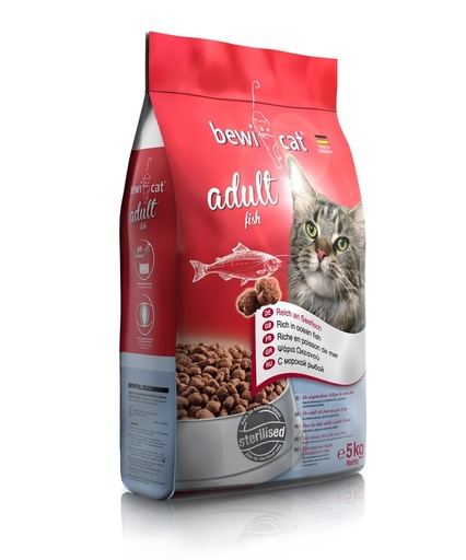 [1614] Bewi Cat food Adult Fish 5 kg